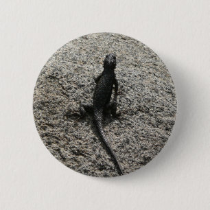 Macaron Rond 5 Cm Lizard noir