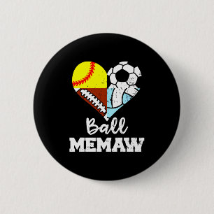 Macaron Rond 5 Cm Ll Memaw Drôle de Foot Soccer Footll Douce Volleyl