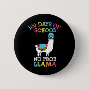 Macaron Rond 5 Cm Llama 100 Jours De Professeur D'École
