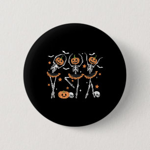 Macaron Rond 5 Cm Llet Citrouille Squelette effrayant Halloween Homm