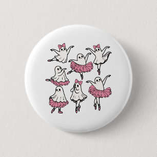 Macaron Rond 5 Cm Llet Ghost Dancer Cute Boo Danser Halloween