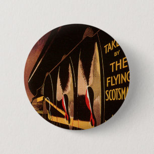 Macaron Rond 5 Cm LNER Flying Scotsman