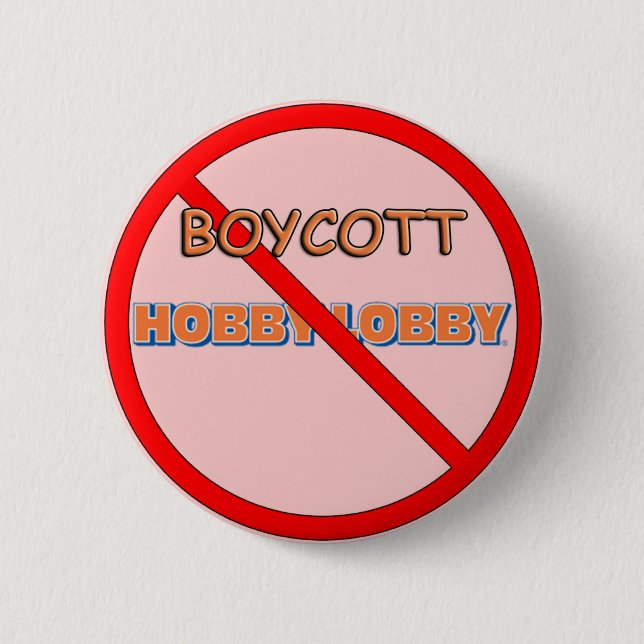Macaron Rond 5 Cm Lobby de passe-temps de boycott (Devant)