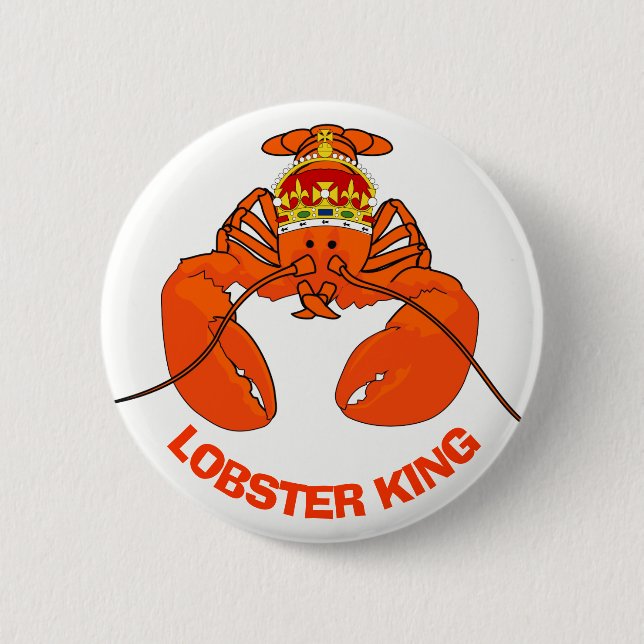 Macaron Rond 5 Cm Lobster King (Devant)