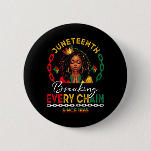 Macaron Rond 5 Cm Loc'd Cheveux Femme noire casser chaque chaîne Jun