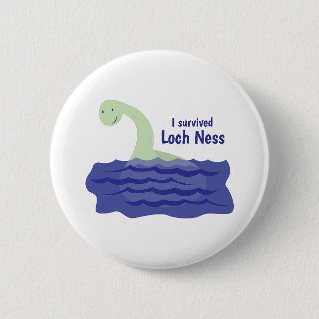 Macaron Rond 5 Cm Loch Ness (Devant)