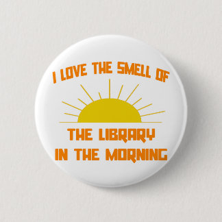 Macaron Rond 5 Cm L'odeur de la bibliothèque le matin