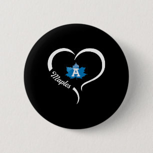 Macaron Rond 5 Cm Logo Adrian Maples Slogan demi-coeur
