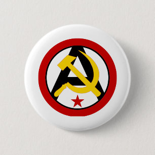 Macaron Rond 5 Cm logo Anarcho-communiste