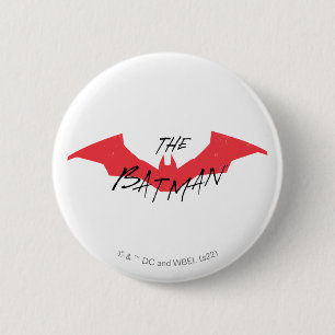 Macaron Rond 5 Cm Logo Batman manuscrit de chaume