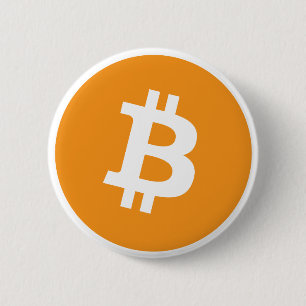 Macaron Rond 5 Cm Logo Bitcoin