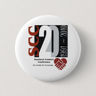 Macaron Rond 5 Cm Logo d'anniversaire du bouton SCC