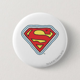 Macaron Rond 5 Cm Logo de bande dessinée Supergirl