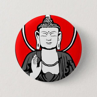 Macaron Rond 5 Cm Logo de Bouddha