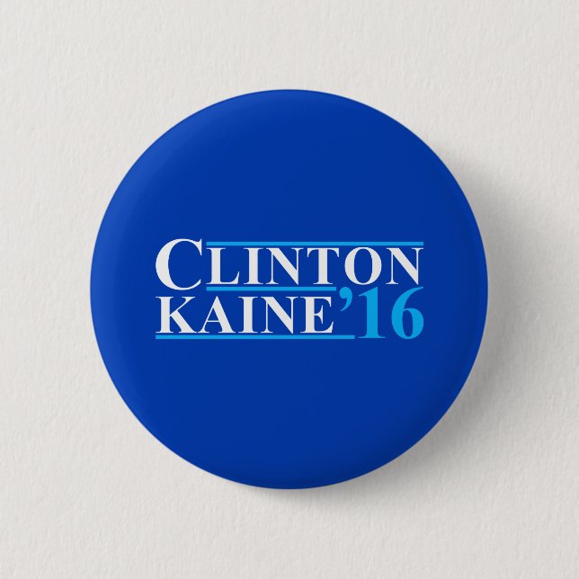 Macaron Rond 5 Cm Logo de campagne de Clinton Kaine (Devant)