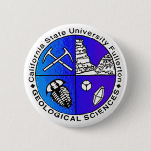 Macaron Rond 5 Cm Logo de département de géologie
