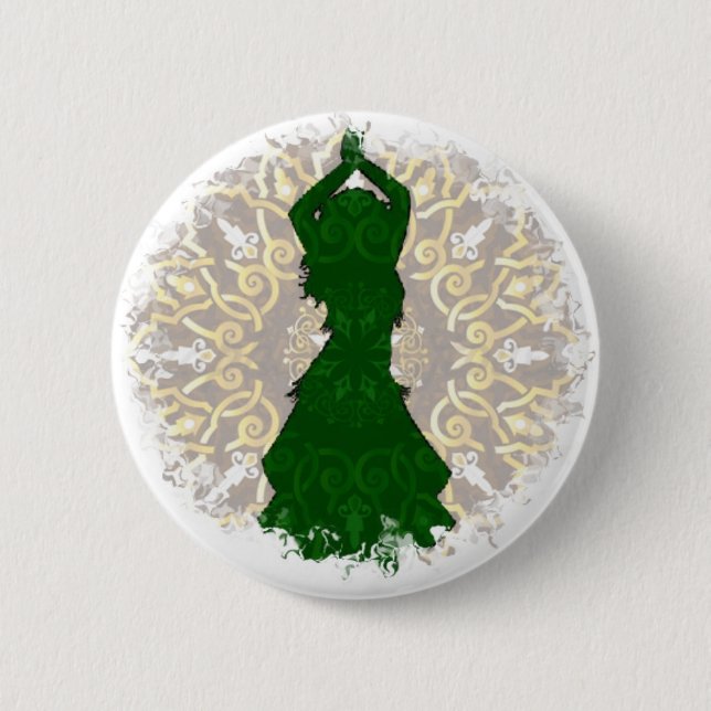 Macaron Rond 5 Cm Logo de déplacement de hanches (Devant)