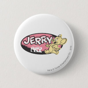 Macaron Rond 5 Cm Logo de fromage de Jerry