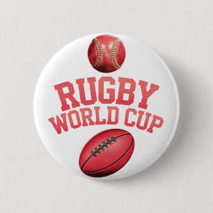 Macaron Rond 5 Cm Logo de la Coupe du monde de rugby avec placement