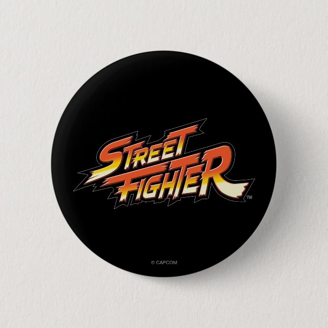 Macaron Rond 5 Cm Logo de marque de Street Fighter (Devant)