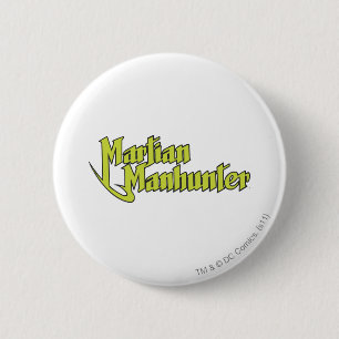 Macaron Rond 5 Cm Logo de Martian Manhunter