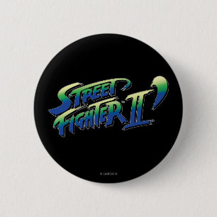 Macaron Rond 5 Cm Logo de Street Fighter II