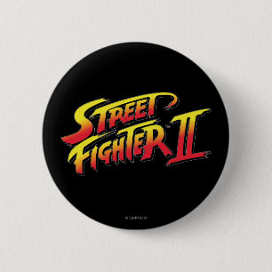 Macaron Rond 5 Cm Logo de Street Fighter II