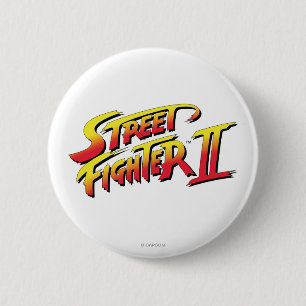 Macaron Rond 5 Cm Logo de Street Fighter II