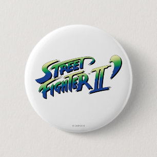 Macaron Rond 5 Cm Logo de Street Fighter II