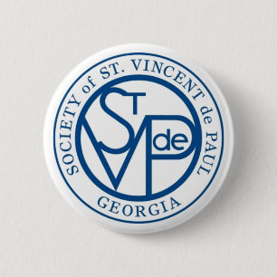 Macaron Rond 5 Cm Logo de SVdP