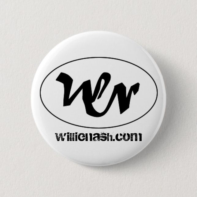 Macaron Rond 5 Cm logo de wn, willienash.com (Devant)