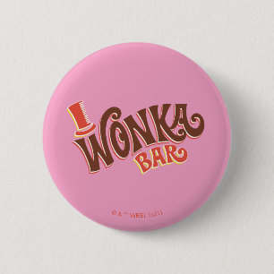 Macaron Rond 5 Cm Logo de Wonka Bar