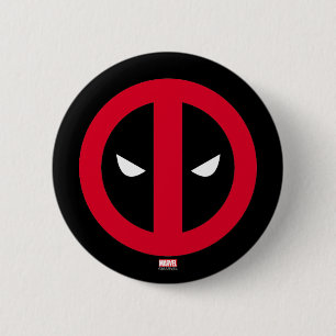 Macaron Rond 5 Cm Logo Deadpool