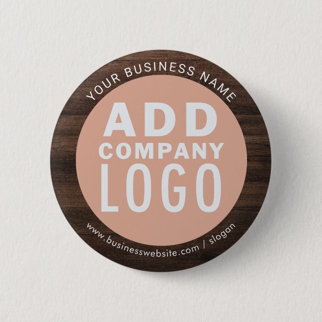 Macaron Rond 5 Cm Logo d'entreprise personnalisé Employés de l'entre (Devant)
