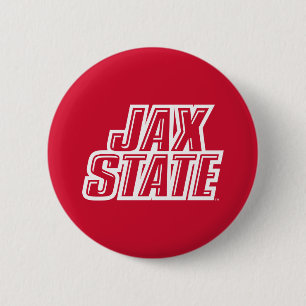 Macaron Rond 5 Cm Logo d'état de Jacksonville State University JAX S