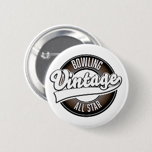 Macaron Rond 5 Cm Logo d'étoile vintage dansant