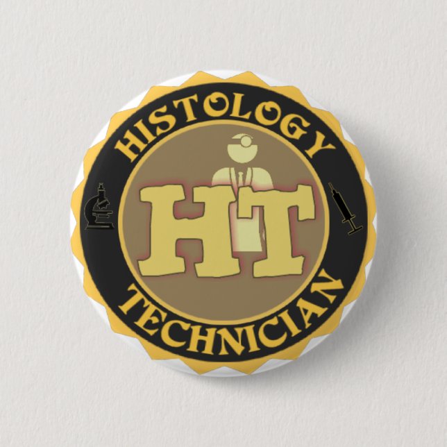 MACARON ROND 5 CM LOGO D'HISTOLOGIE (Devant)