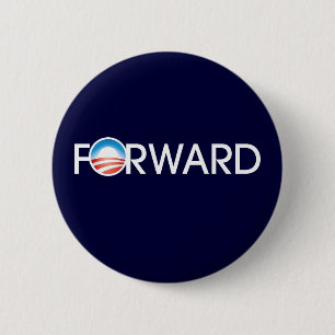 Macaron Rond 5 Cm Logo d'Obama pour l'avenir