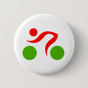 Macaron Rond 5 Cm Logo du cool cycliste