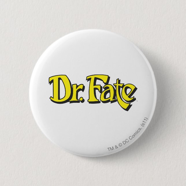 Macaron Rond 5 Cm Logo du Dr Fate (Devant)