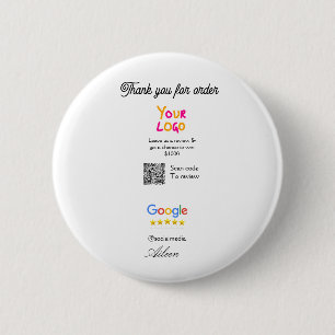Macaron Rond 5 Cm logo du site Web de révision Google entreprise sca
