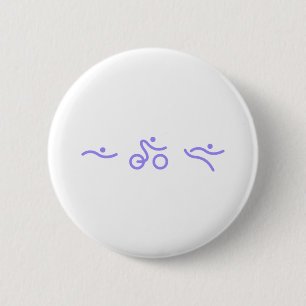 Macaron Rond 5 Cm Logo du triathlon