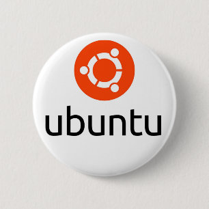 Macaron Rond 5 Cm Logo d'Ubuntu Linux