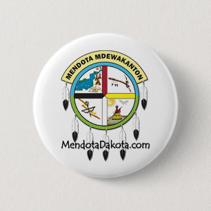 Macaron Rond 5 Cm Logo et Webs de MMDC Mendota Dakota