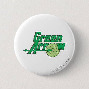 Macaron Rond 5 Cm Logo Flèche verte