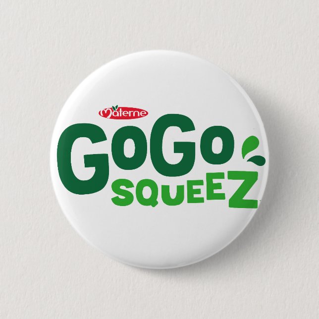 Macaron Rond 5 Cm Logo GoGo de squeeZ (Devant)
