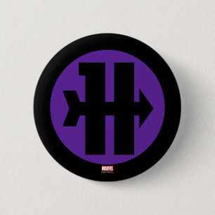 Macaron Rond 5 Cm Logo Hawkeye On Target