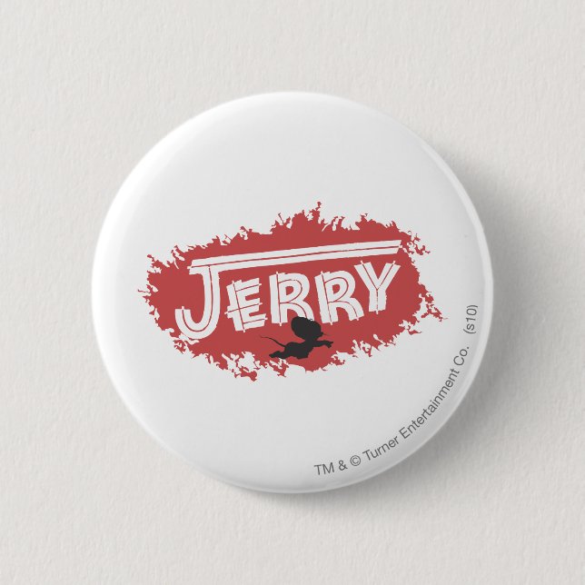 Macaron Rond 5 Cm Logo Jerry Silhouette (Devant)