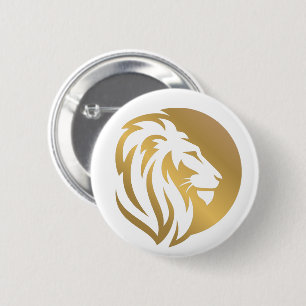Macaron Rond 5 Cm Logo Lion Or Simple