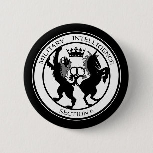 Macaron Rond 5 Cm Logo MI6